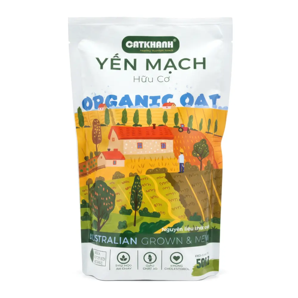 Yến Mạch Hữu Cơ, Australian Grown & Made Organic Oat (500g) - CAT KHANH