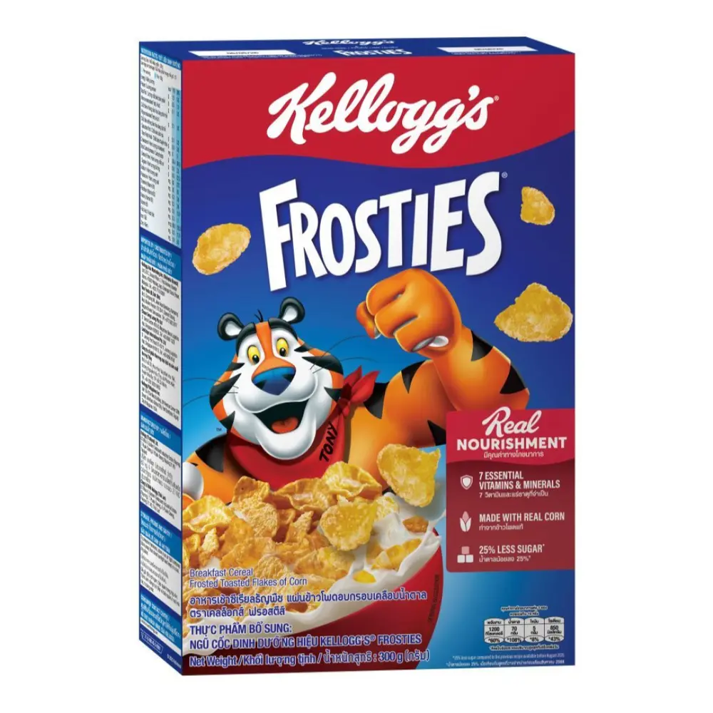 Ngũ Cốc Ngô Nướng, Frosties, Breakfast Cereal Frosted Toasted Flakes of Corn (300g) - KELLOGG'S
