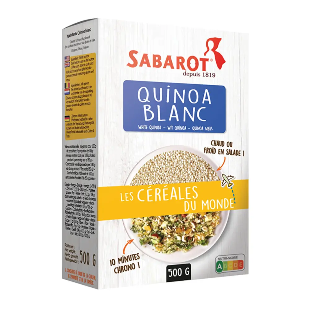 Hạt Diêm Mạch Trắng, White Quinoa (500g) - SABAROT