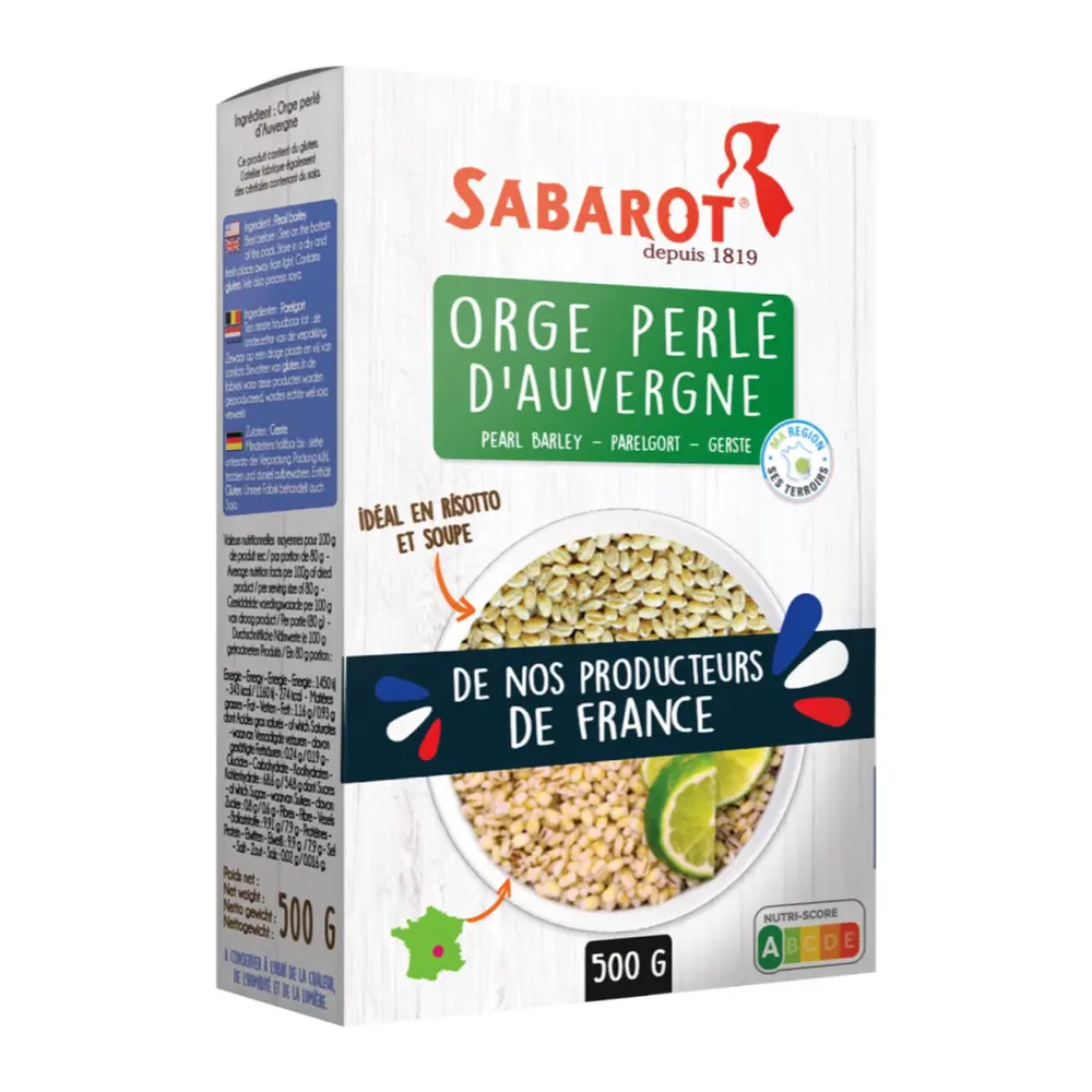 Hạt Lúa Đại Mạch Khô, Orge Perlé, Pearl Barley (500g) - SABAROT