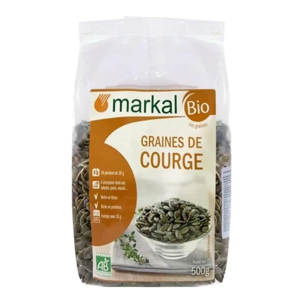 Hạt Bí Hữu Cơ, Organic Pumpkin Seeds (500g) - MARKAL