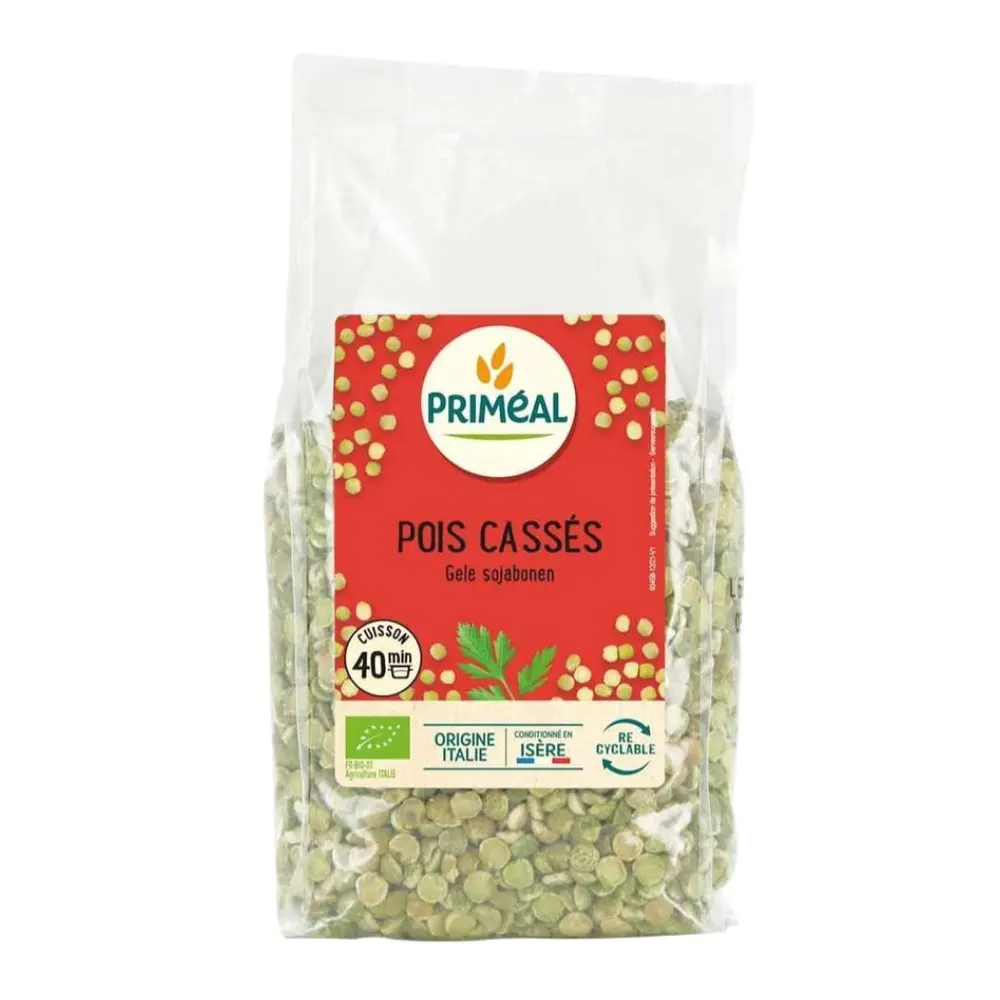 Đậu Hà Lan Xanh Hữu Cơ, Organic Green Pea Slit (500g) - PRIMÉAL