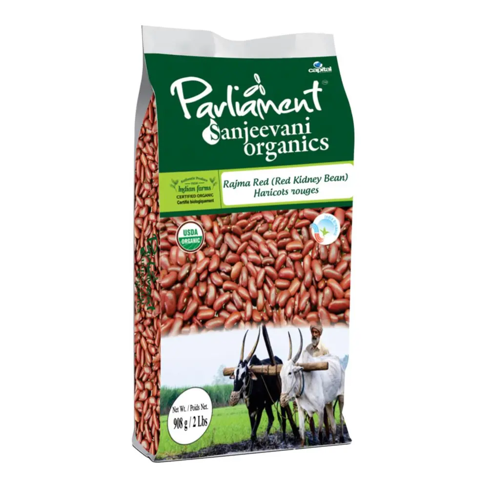 Đậu Đỏ Hạt Lớn Hữu Cơ, Organic Red Kidney Beans, Rajma Red (500g) - PARLIAMENT SANJEEVANI ORGANICS