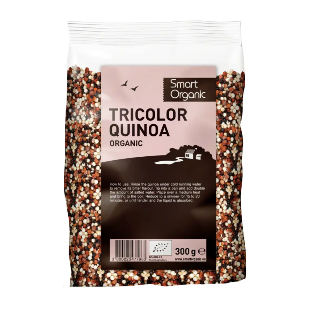 Hạt Diêm Mạch 3 Màu Hữu Cơ, Organic Tricolor Quinoa (300g) - SMART ORGANIC