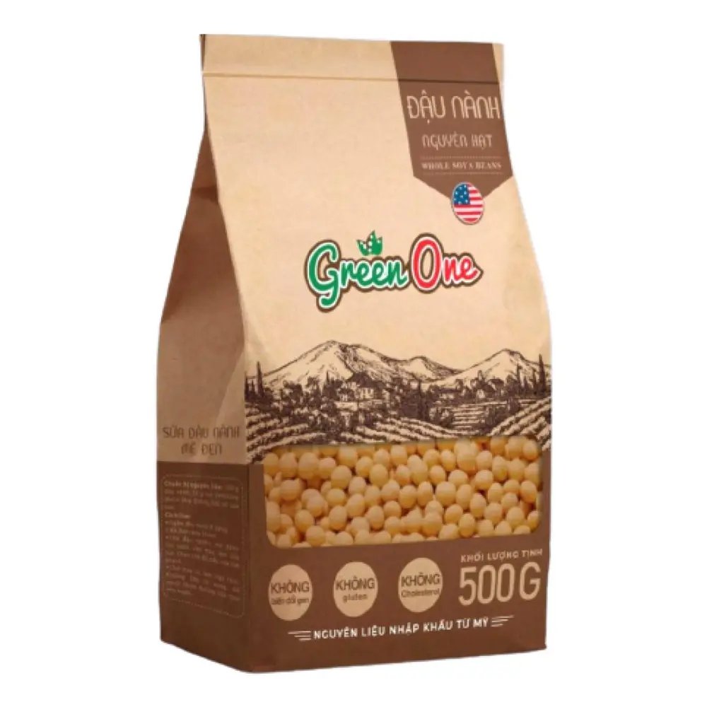 Đậu Nành Nguyên Hạt, Whole Soya Beans (500g) - GREEN ONE