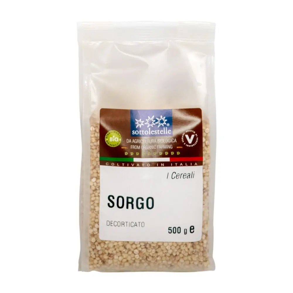 Hạt Siêu Cao Lương (Bobo) Hữu Cơ Đã Bóc Vỏ, Sorgo Decorticato (500g) - SOTTOLESTELLE