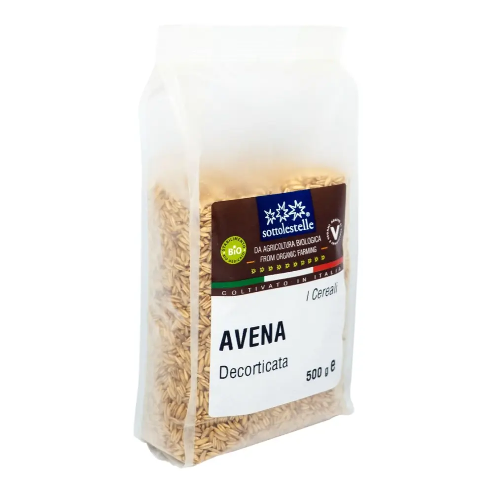 Hạt Yến Mạch Hữu Cơ Đã Bóc Vỏ, Avena Decorticata, Organic Oat Seeds (500g) - SOTTOLESTELLE