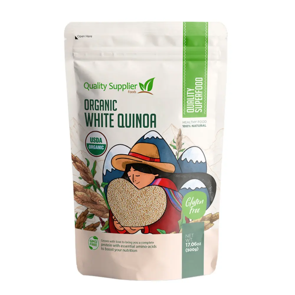Hạt Diêm Mạch Trắng Hữu Cơ, Organic White Quinoa (500g) - AMAVIE FOODS