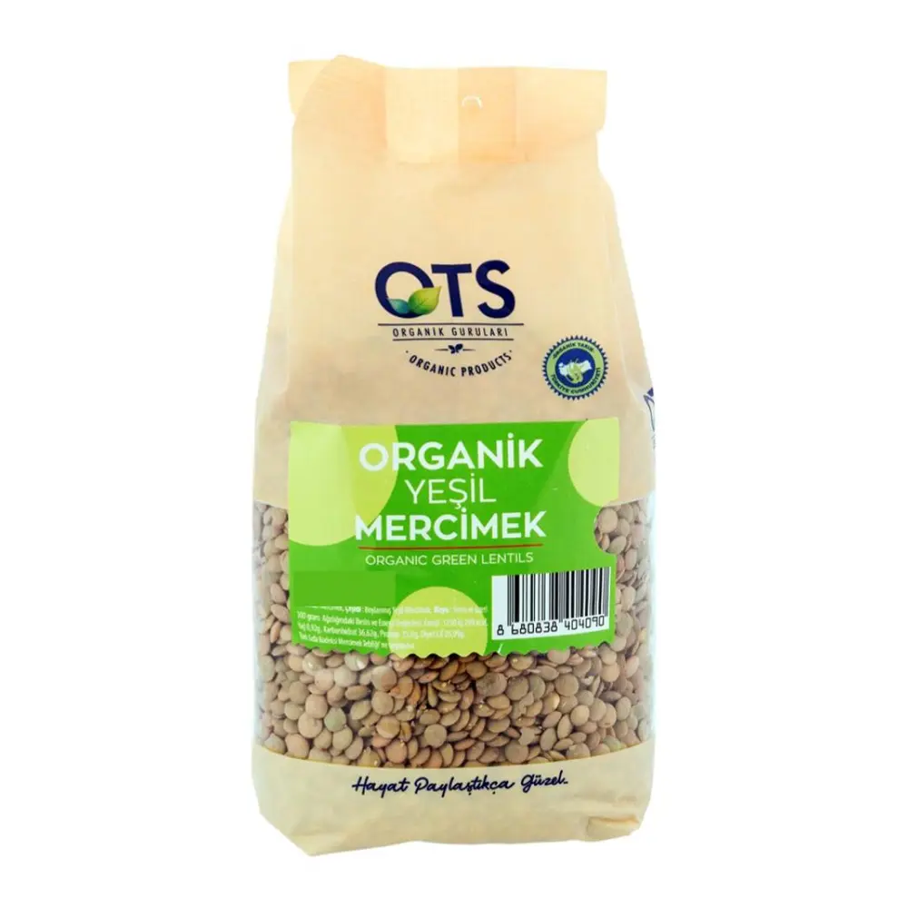 Đậu Lăng Xanh Hữu Cơ, Organic Green Lentils (500g) - OTS