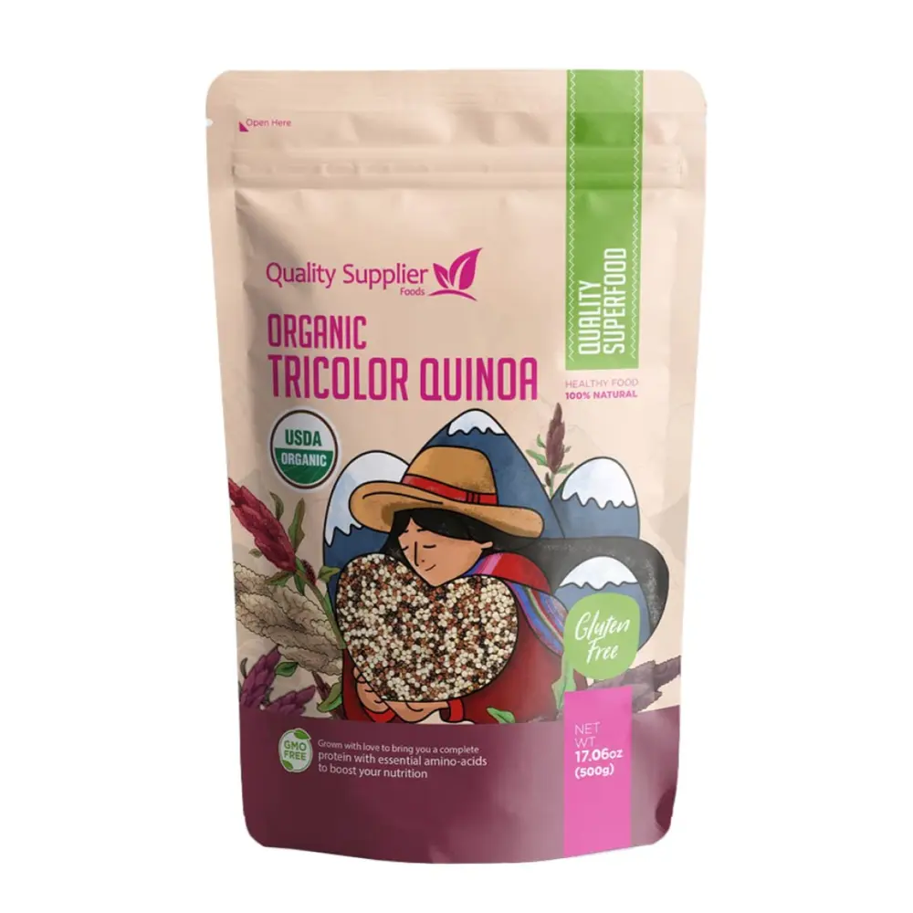 Hạt Diêm Mạch 3 Màu Hữu Cơ, Organic Tricolor Quinoa (500g) - AMAVIE FOODS