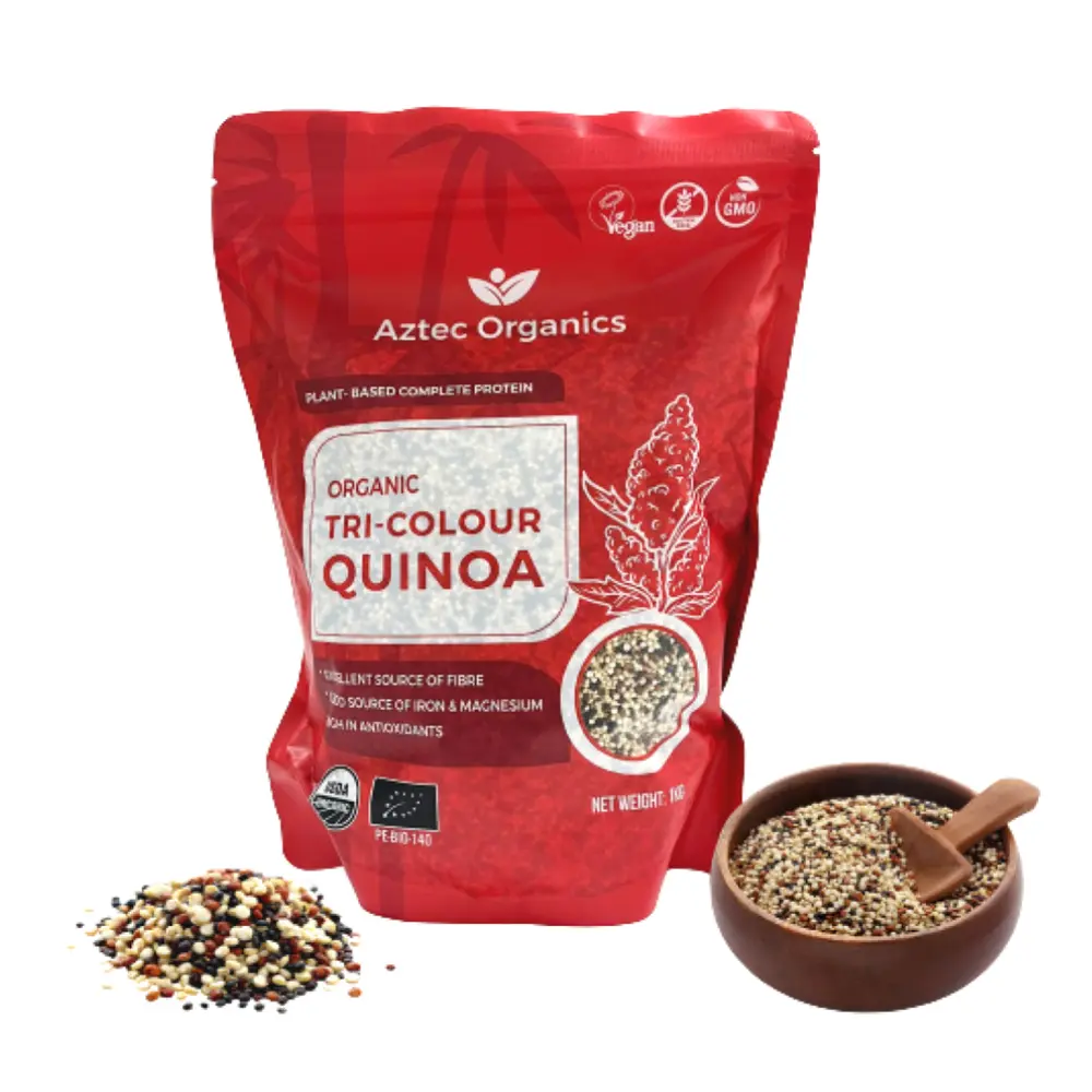 Hạt Diêm Mạch 3 Màu Hữu Cơ, Organic Tri-Color Quinoa (250g) - AZTEC ORGANICS