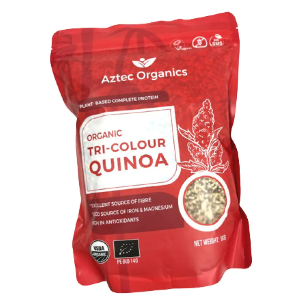 Hạt Diêm Mạch 3 Màu Hữu Cơ, Organic Tri-Colour Quinoa (1kg) - AZTEC ORGANICS