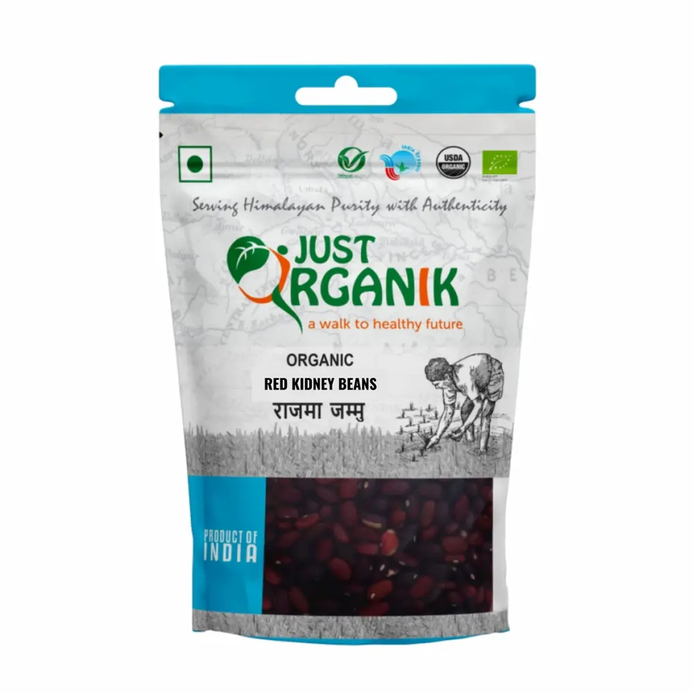 Đậu Đỏ Tây Hữu Cơ, Organic Red Kidney Beans (500g) - JUST ORGANIK