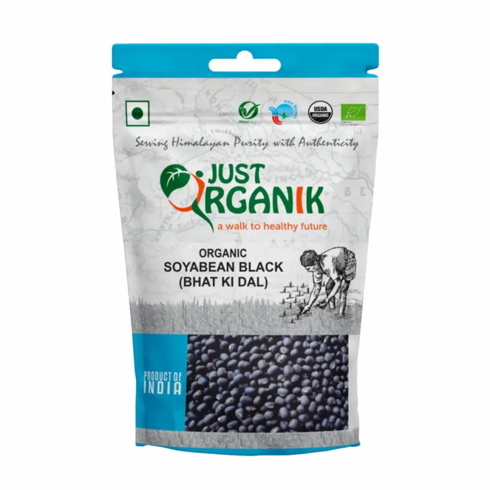 Đậu Nành Đen Hữu Cơ, Organic Soyabean Black (500g) - JUST ORGANIK