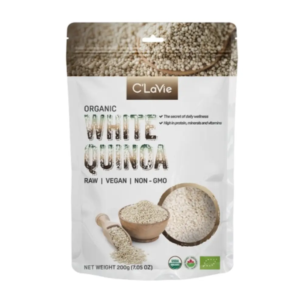 Hạt Diêm Mạch Trắng Hữu Cơ, Organic White Quinoa, 7.05 oz (200g) - C'LAVIE