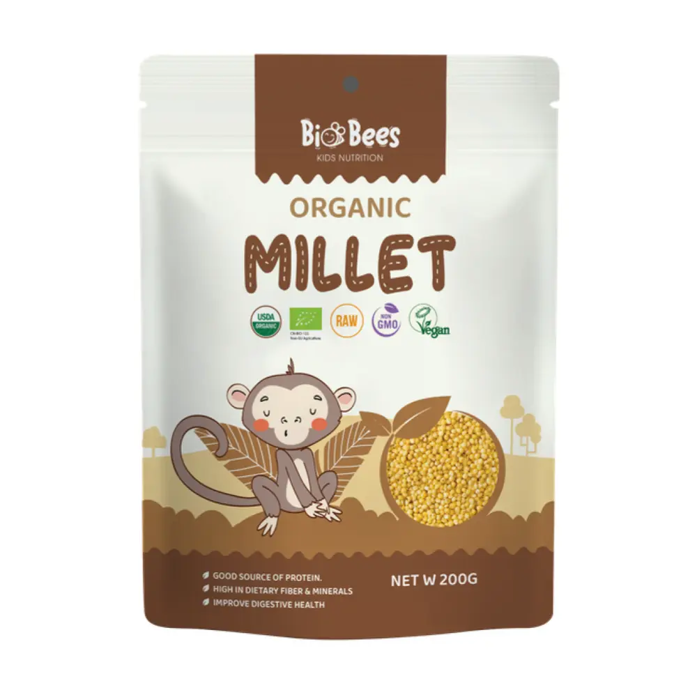Hạt Kê Hữu Cơ, Organic Millet (200g) - BIO BEES