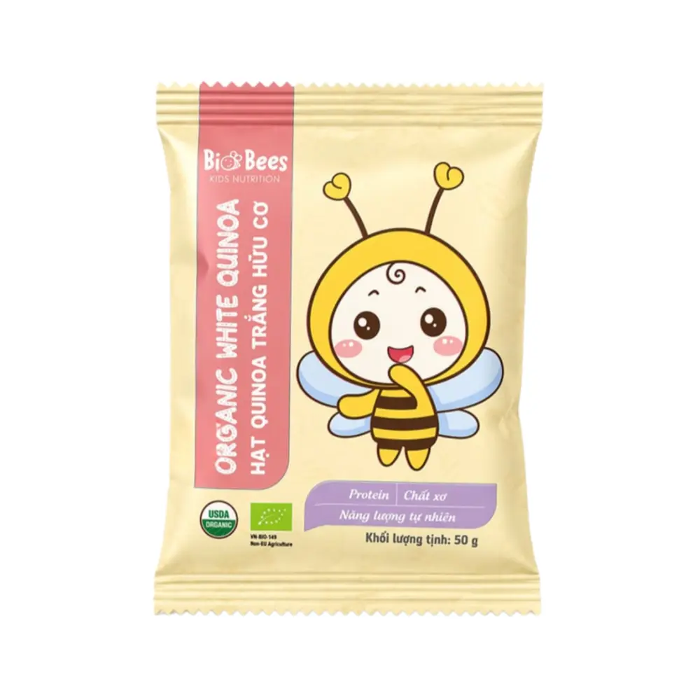 Hạt Diêm Mạch Trắng Hữu Cơ, Organic White Quinoa (50g) - BIO BEES