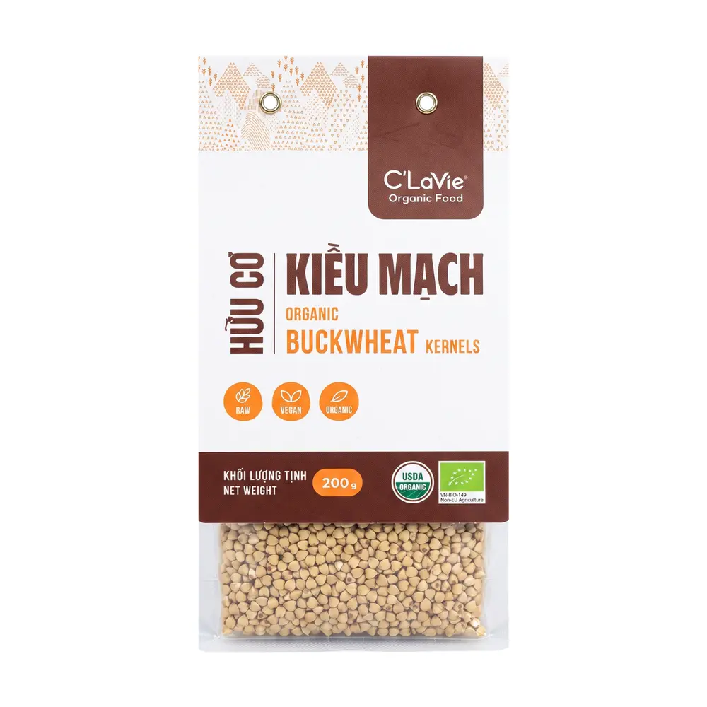 Kiều Mạch Hữu Cơ, Organic Buckwheat Kernels (200g) - C'LAVIE