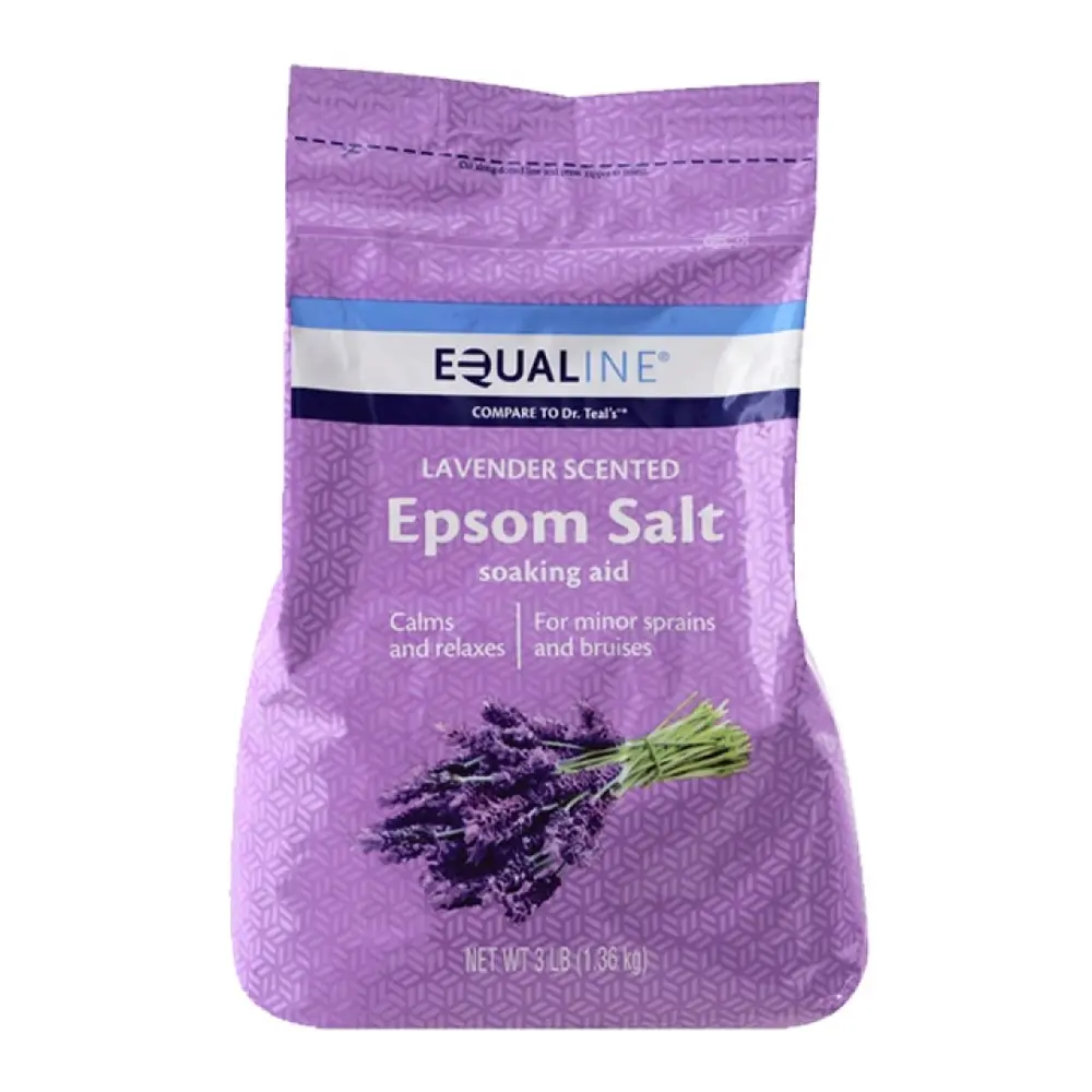 Muối Tắm, Epsom Salt, Lavender Scented, 3 lbs (1.36kg) - EQUALINE