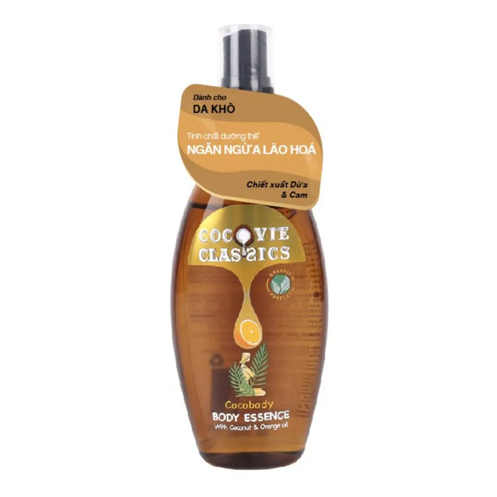Tinh Chất Dưỡng Thể Ngăn Ngừa Rạn Da & Lão Hóa, Body Essence with Coconut & Orange Oil (100ml) - COCOVIE