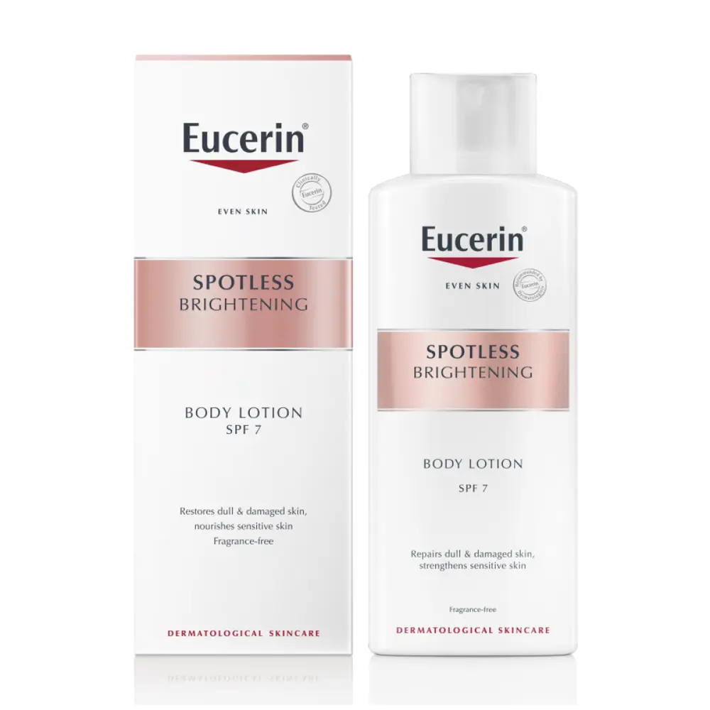 Sữa Dưỡng Thể Làm Sáng Da, Spotless Brightening, Body Lotion, Strengthening Sensitive Skin, SPF 7 (250ml) - EUCERIN