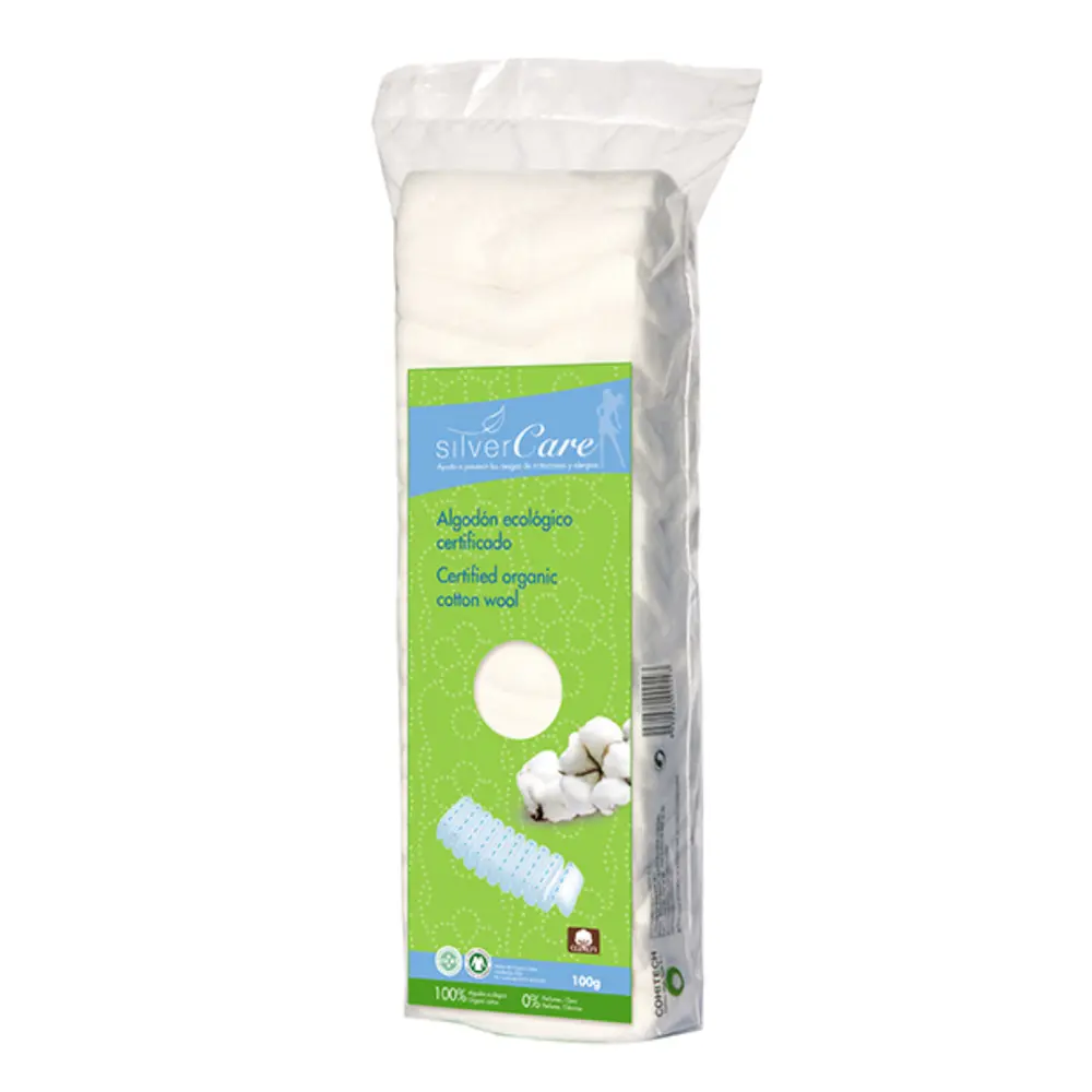 Bông Thấm Hữu Cơ, Organic Cotton Pleats (100g) - SILVERCARE