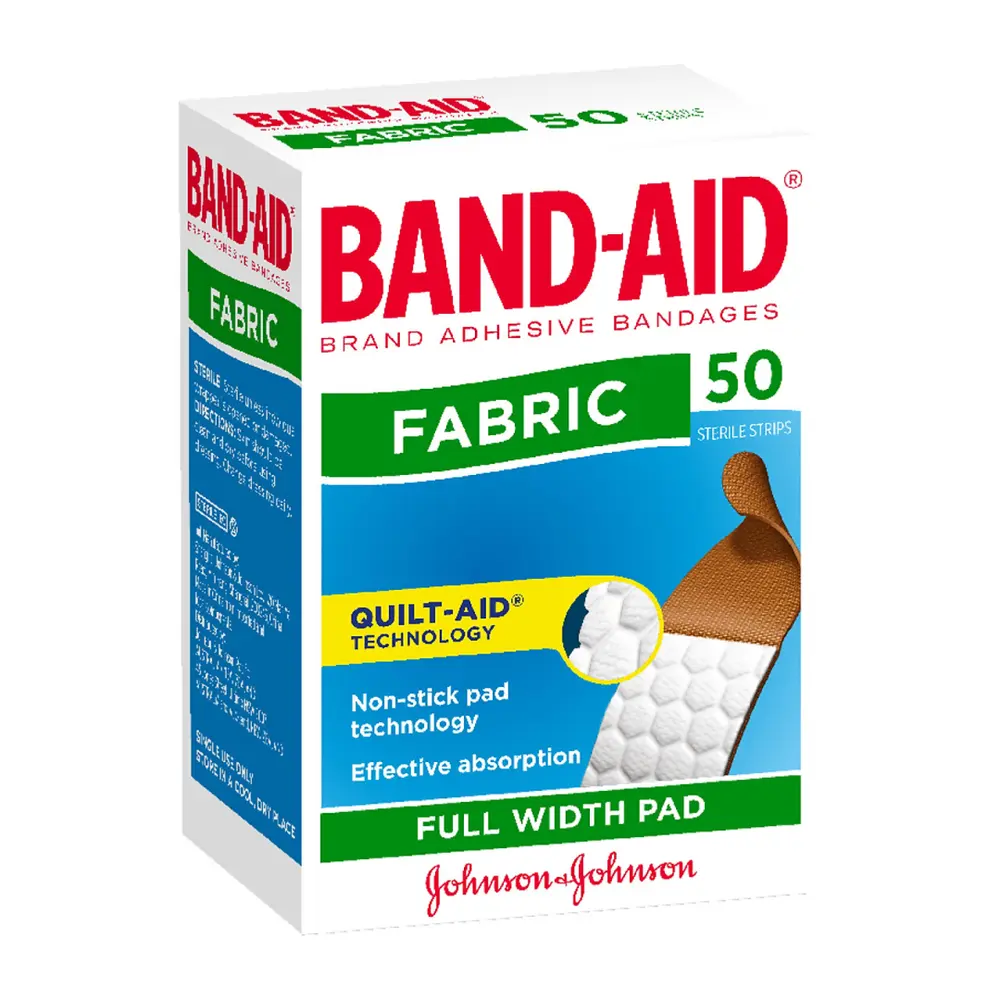 Băng Cá Nhân, Band-Aid, Fabric, 50 Miếng - JOHNSON'S