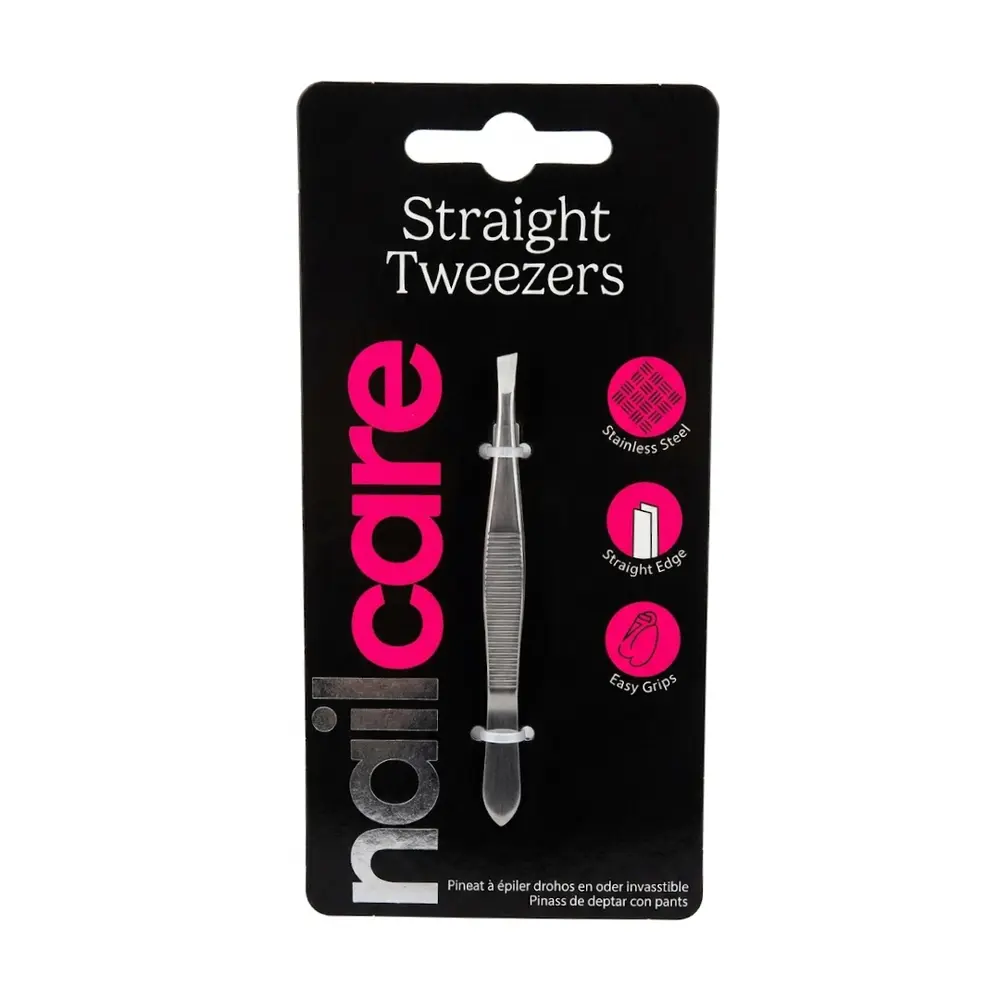 Nhíp Đầu Thẳng Bằng Thép Không Gỉ, Stainless Steel Straight Tweezers - UNCLE BILLS