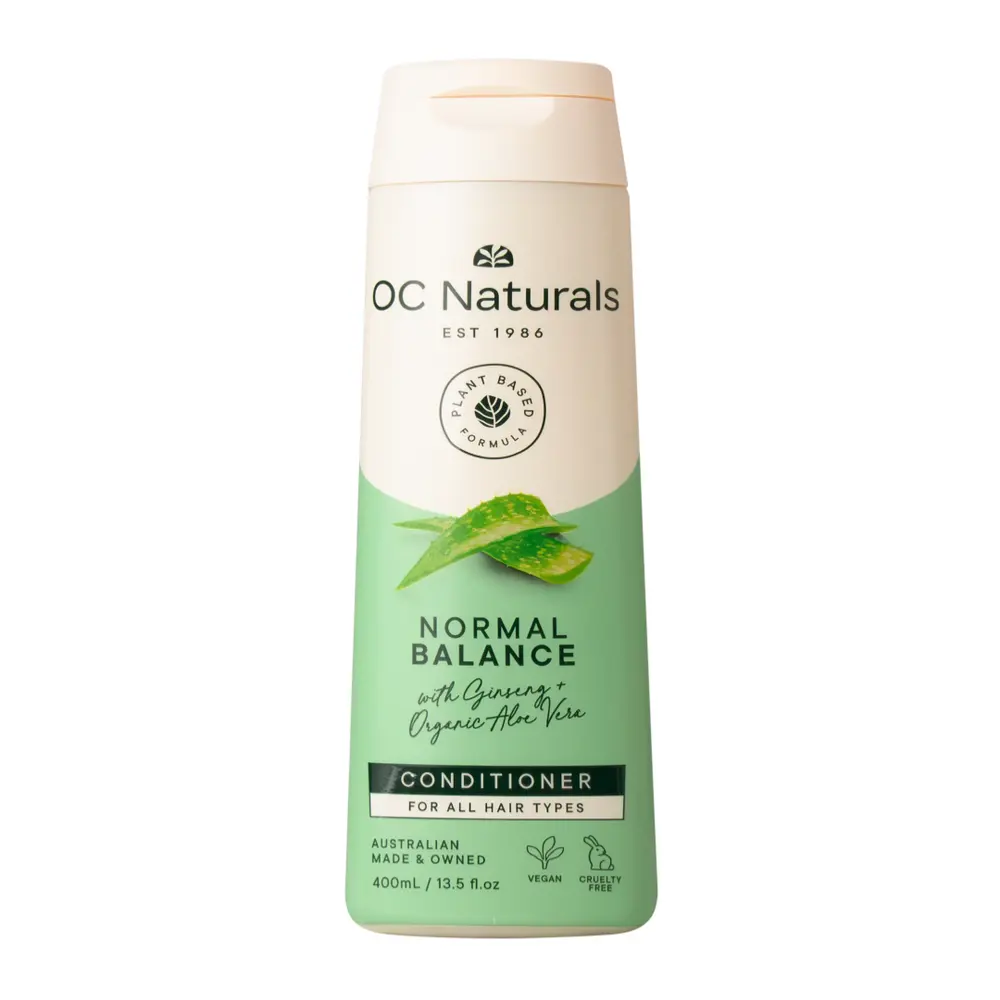 Dầu Xả, Cleanse & Revitalise Conditioner, Normal Balance, with Organic Alove Vera & Ginseng (400ml) - OC NATURALS