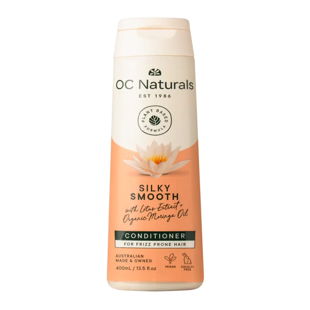 Dầu Xả, Control Frizz & Nourish Conditioner, Silky Smooth, with Lotus Extract & Organic Moringa Oil (400ml) - OC NATURALS