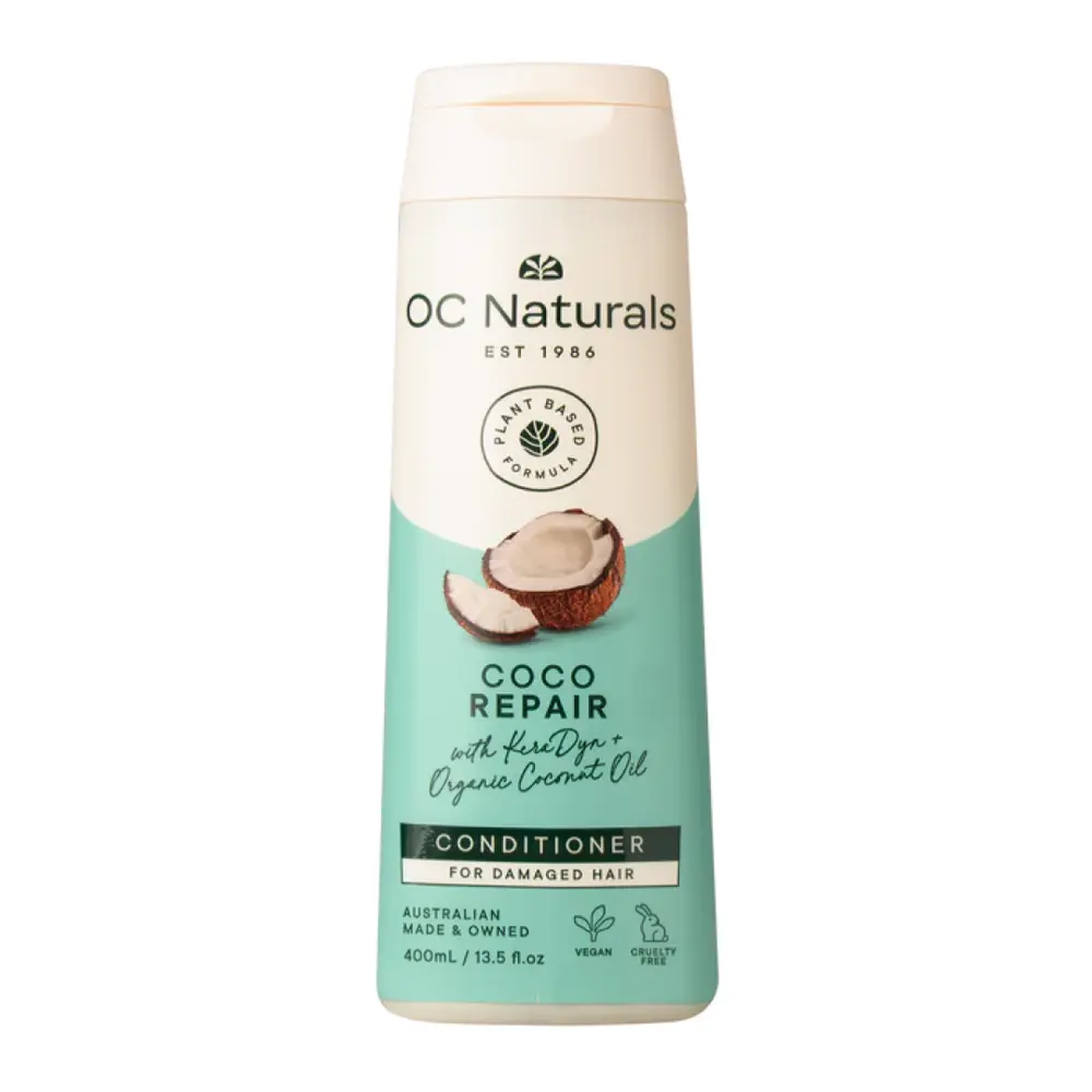 Dầu Xả, Restore & Strengthen Conditioner, Coco Repair, with Keradyn & Organic Coconut Oil (400ml) - OC NATURALS