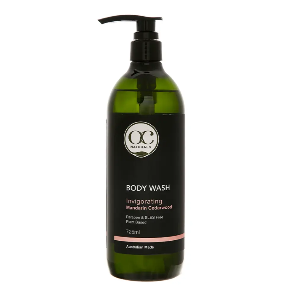 Sữa Tắm Hương Tuyết Tùng, Body Wash, Invigorating, Mandarin Cedarwood (725ml) - OC NATURALS