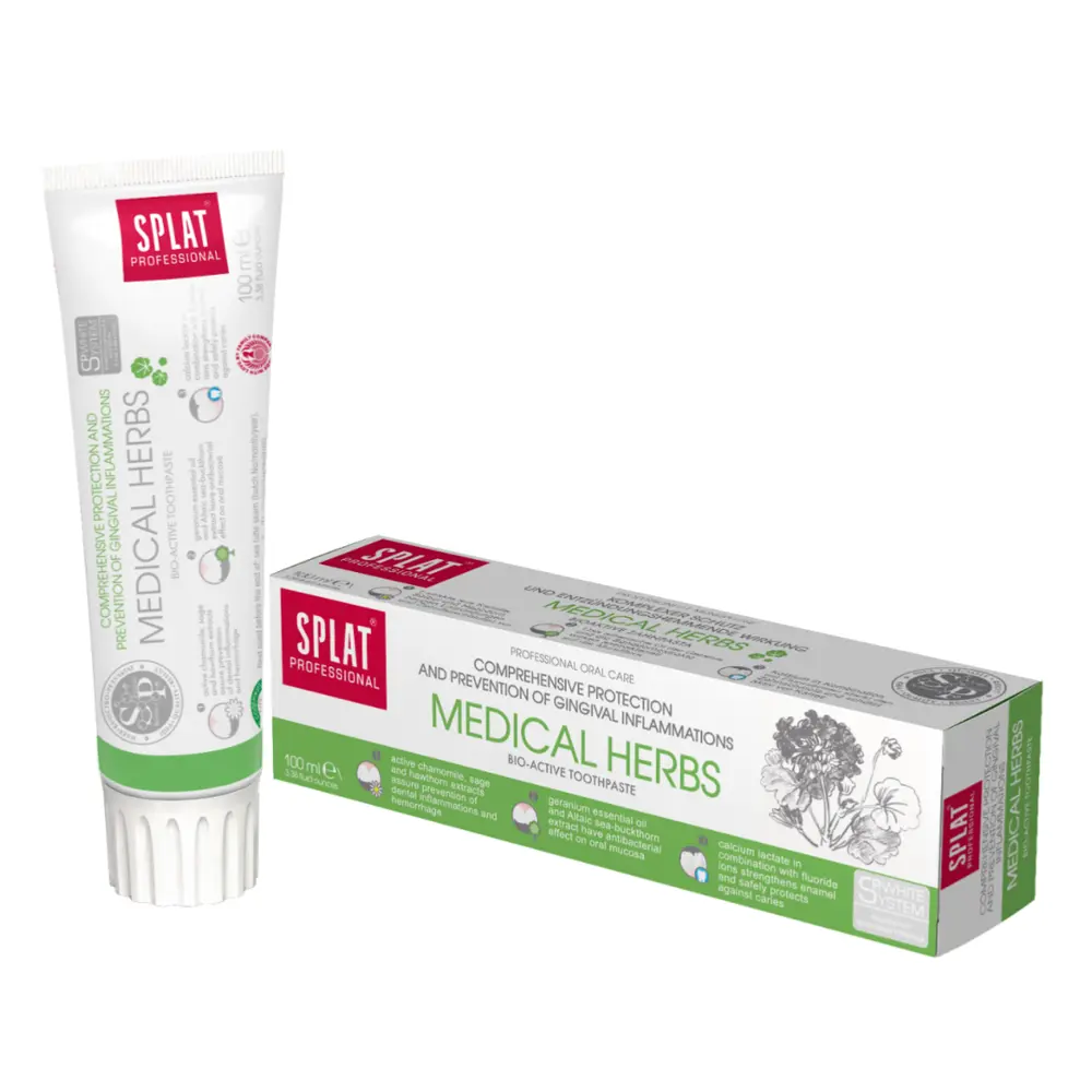 Kem Đánh Răng Chăm Sóc Toàn Diện Răng & Nướu, Medical Herbs, Bio-Active Toothpaste (100ml) - SPLAT