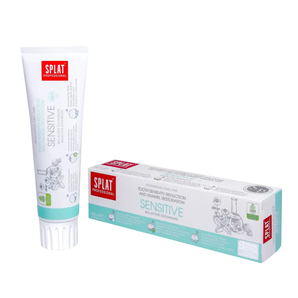 Kem Đánh Răng Cho Răng Nhạy Cảm, Sensitive, Bio-Active Toothpaste (100ml) - SPLAT