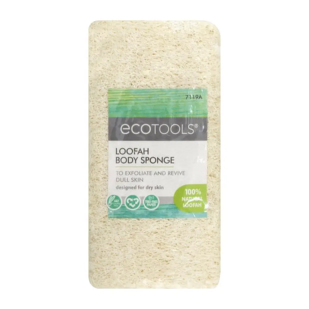 Bông Tắm Xơ Mướp, Loofah Body Sponge, for Dry Skin, 100% Natural - ECOTOOLS