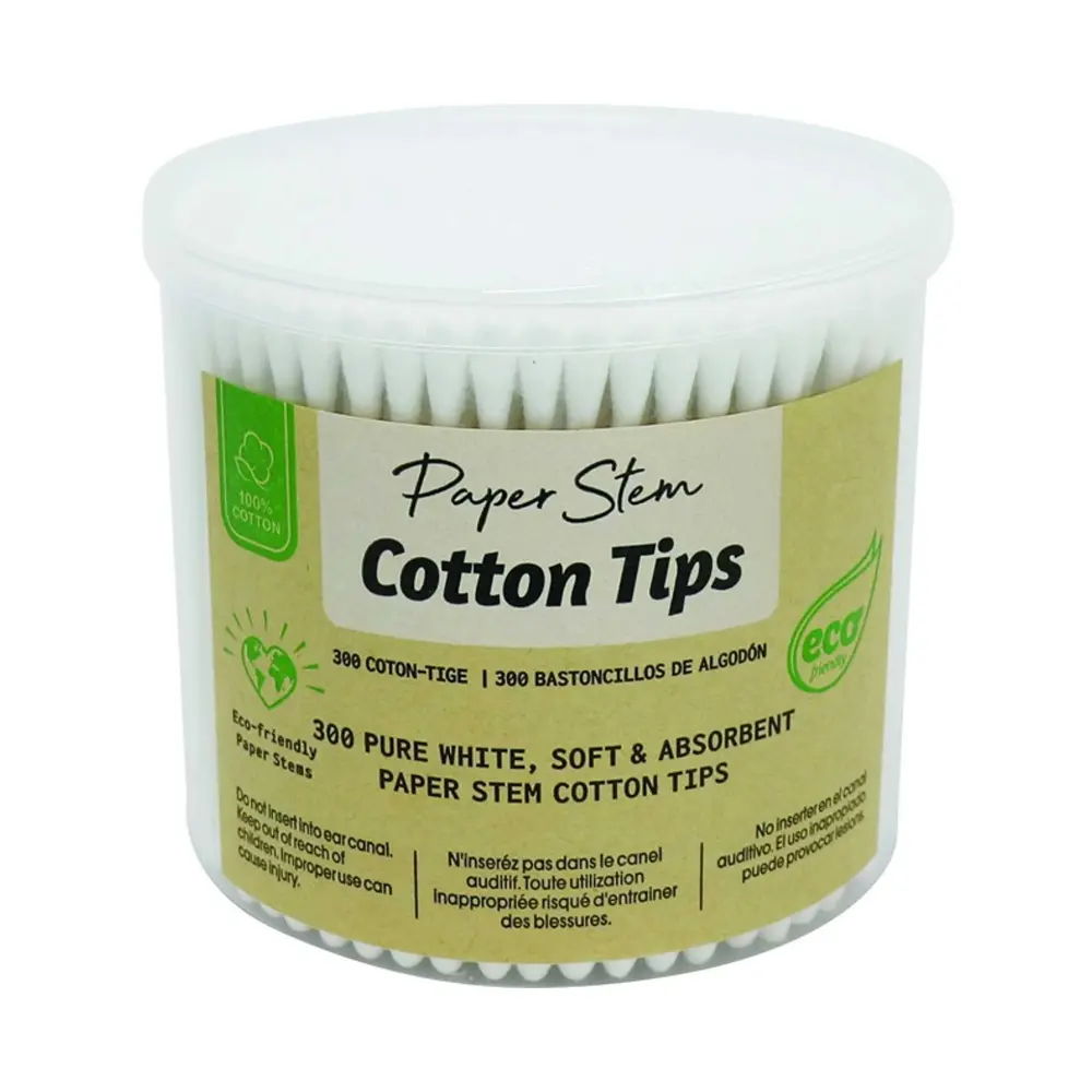Bông Ngoáy Tai, Cotton Tips, 100% Cotton, 300 Cây - UNCLE BILLS