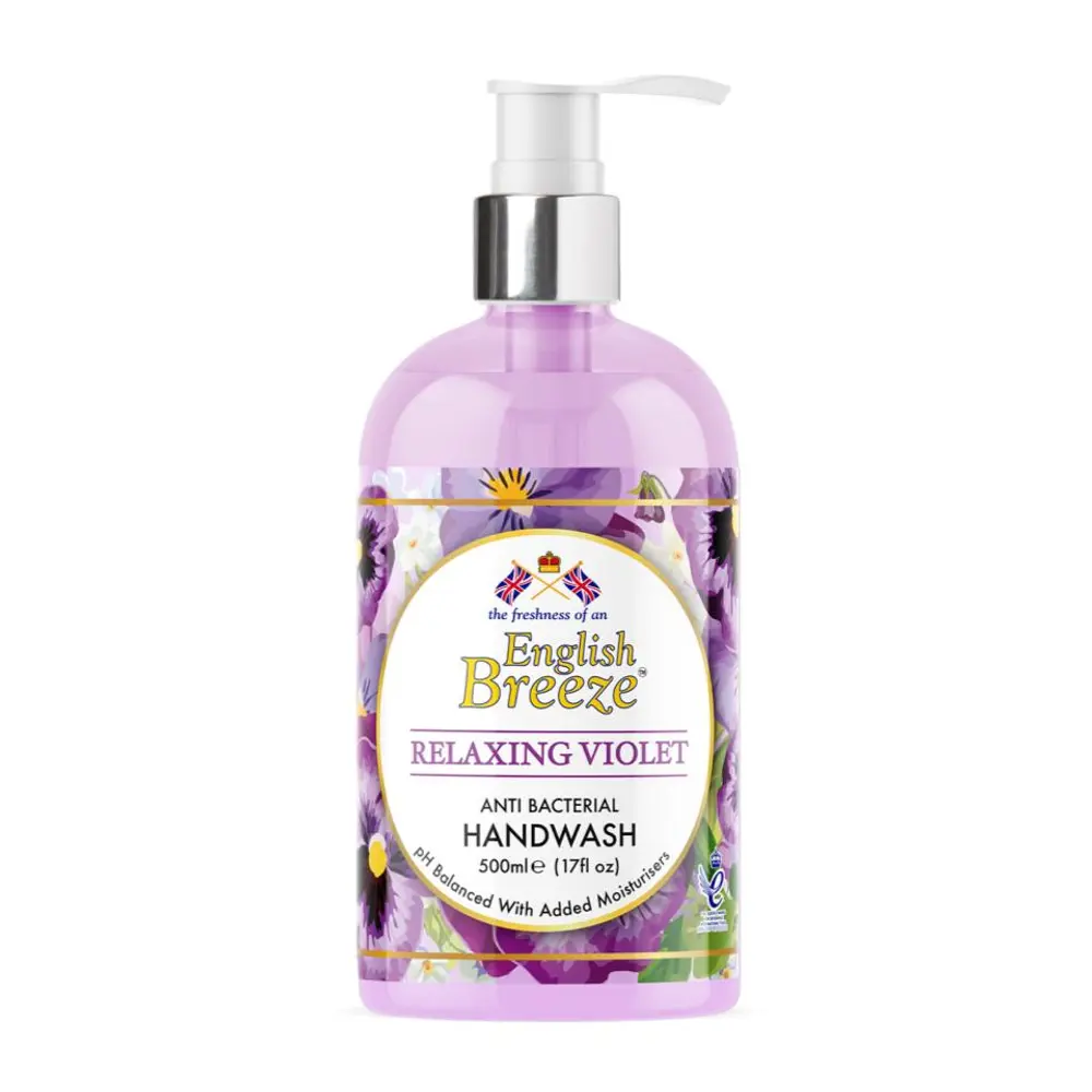Sữa Rửa Tay Hoa Tử Linh Lan, Antibacterial Handwash, Relaxing Violet, 17 fl oz (500ml) - ENGLISH BREEZE