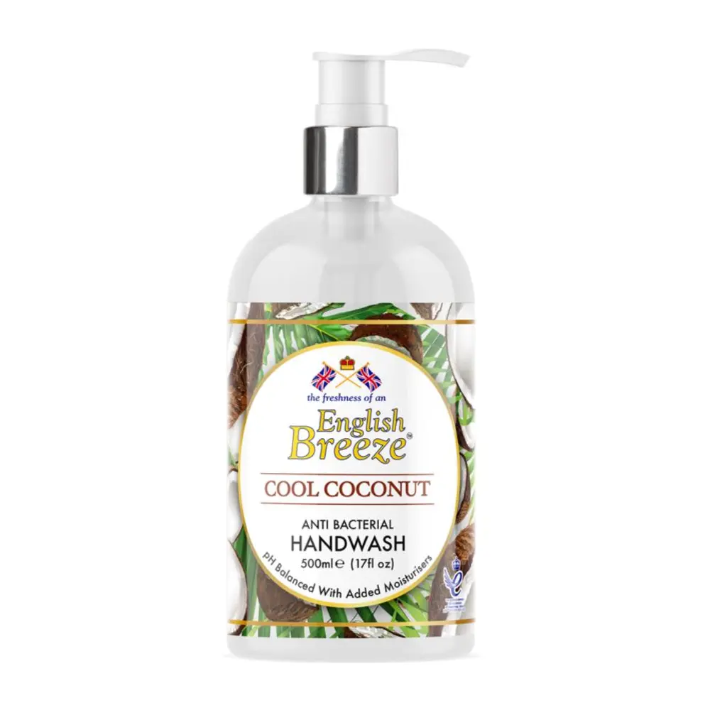Sữa Rửa Tay Dừa, Antibacterial Handwash, Cool Coconut, 17 fl oz (500ml) - ENGLISH BREEZE
