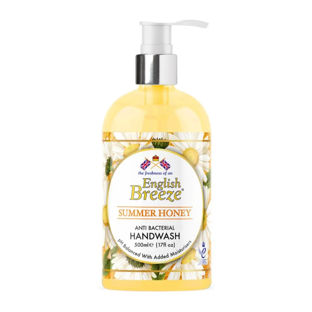 Sữa Rửa Tay Mật Ong, Antibacterial Handwash, Summer Honey, 17 fl oz (500ml) - ENGLISH BREEZE