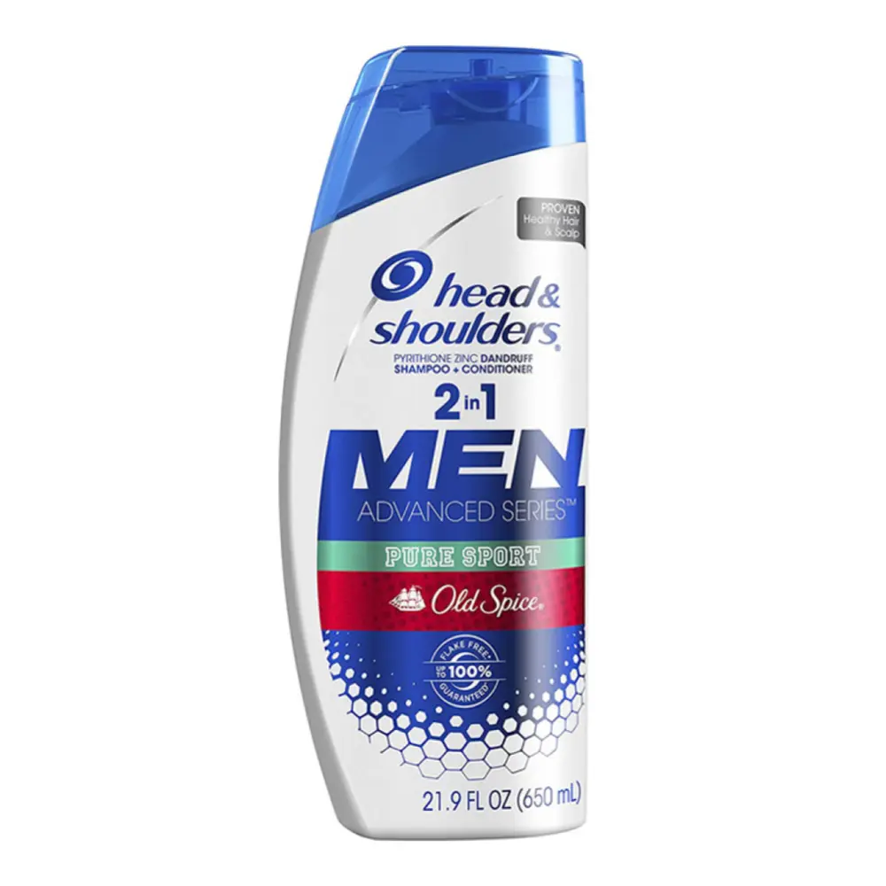 Dầu Gội & Xả Cho Nam, 2 in 1 Shampoo + Conditioner, Men, Pure Sport Old Spice, 21.9 fl oz (650ml) - HEAD & SHOULDERS
