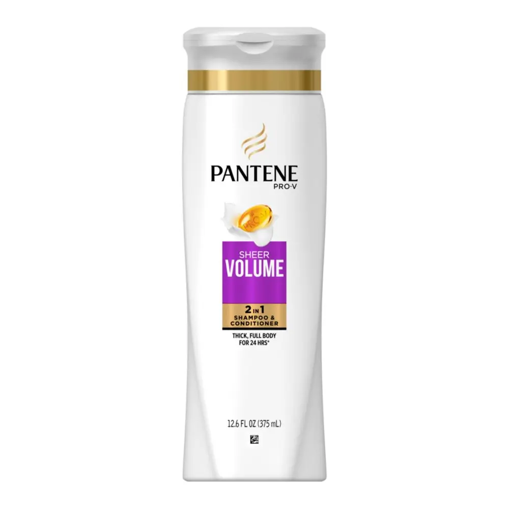 Dầu Gội & Xả Dưỡng Tóc Bồng Bềnh, 2 in 1 Shampoo & Conditioner, Sheer Volume, 12.6 fl oz (375ml) - PANTENE