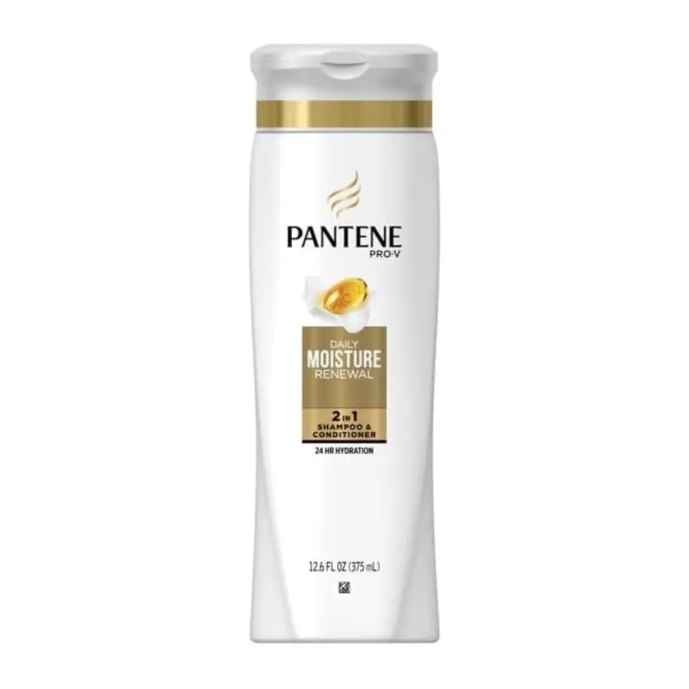 Dầu Gội & Xả Dưỡng Ẩm, 2 in 1 Shampoo & Conditioner, Daily Moisture Renewal, 12.6 fl oz (375ml) - PANTENE