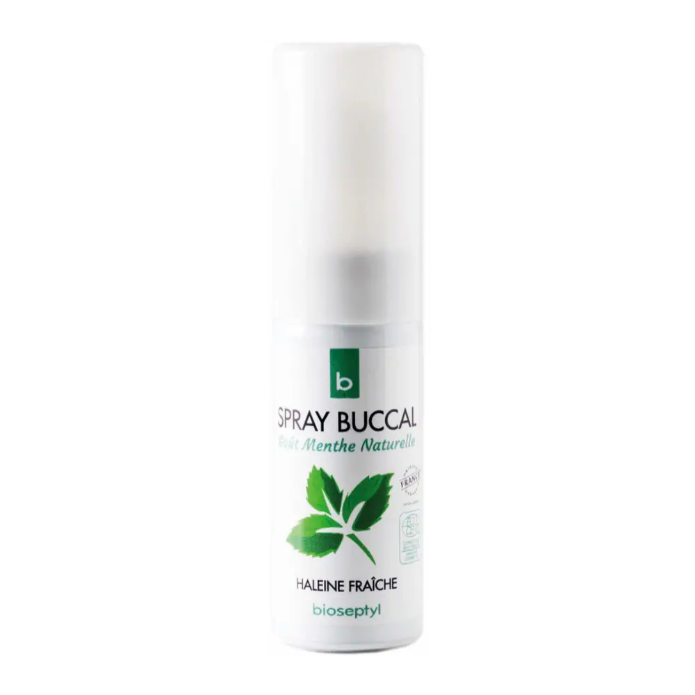 Xịt Thơm Miệng Hữu Cơ, Spray Buccal, Oral Spray, Gout Menthe Naturelle (15ml) - BIOSEPTYL