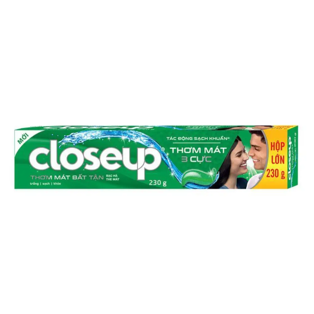 Kem Đánh Răng Bạc Hà, Tác Động Sạch Khuẩn, Mint Toothpaste, Anti-Bacteria (230g) - CLOSE UP
