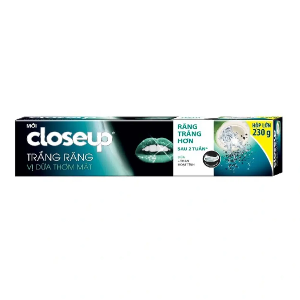 Kem Đánh Răng Vị Dừa Thơm Mát, Trắng Răng, Coconut Toothpaste, Whitening (230g) - CLOSE UP