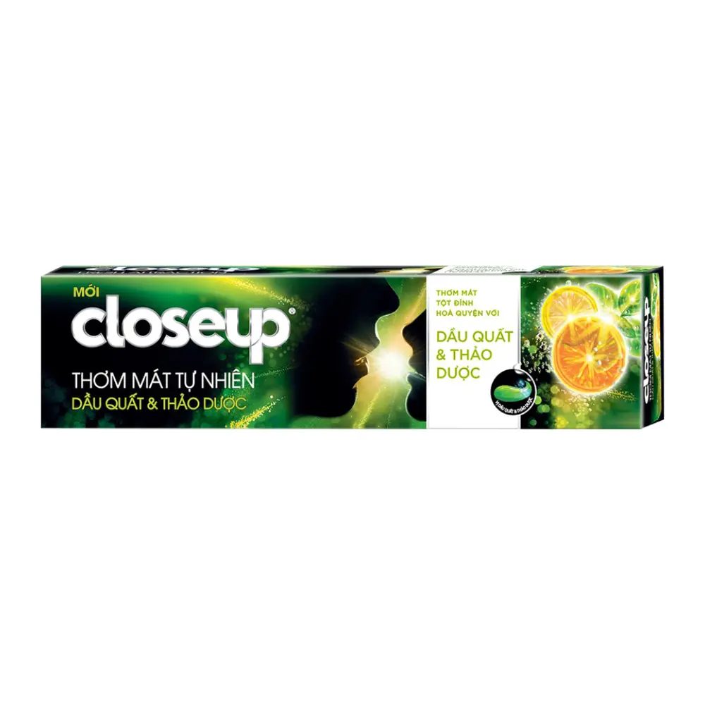 Kem Đánh Răng Dầu Quất & Thảo Dược, Thơm Mát Tự Nhiên, Kumquat Oil & Herbal Toothpaste, Fresh Breath (230g) - CLOSE UP