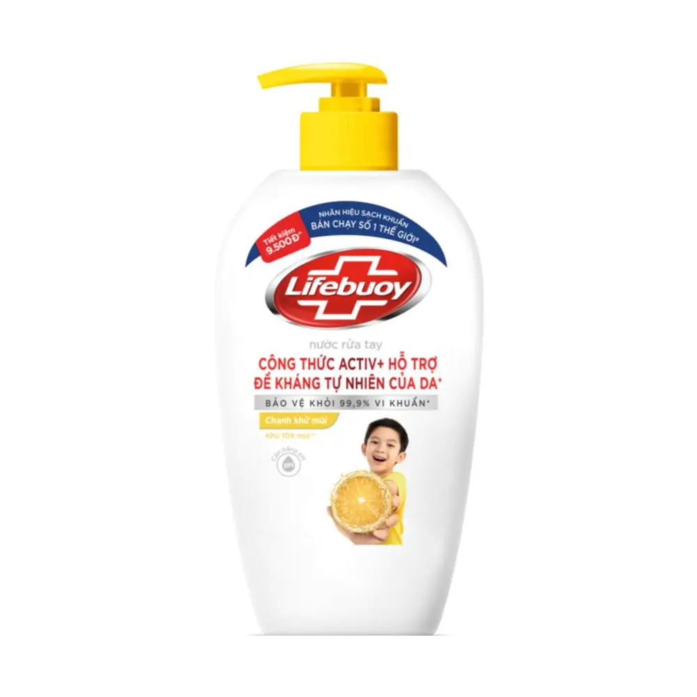 Nước Rửa Tay Cho Tay Làm Bếp (Vàng), Odor-Eliminating Handwash (500g) - LIFEBUOY
