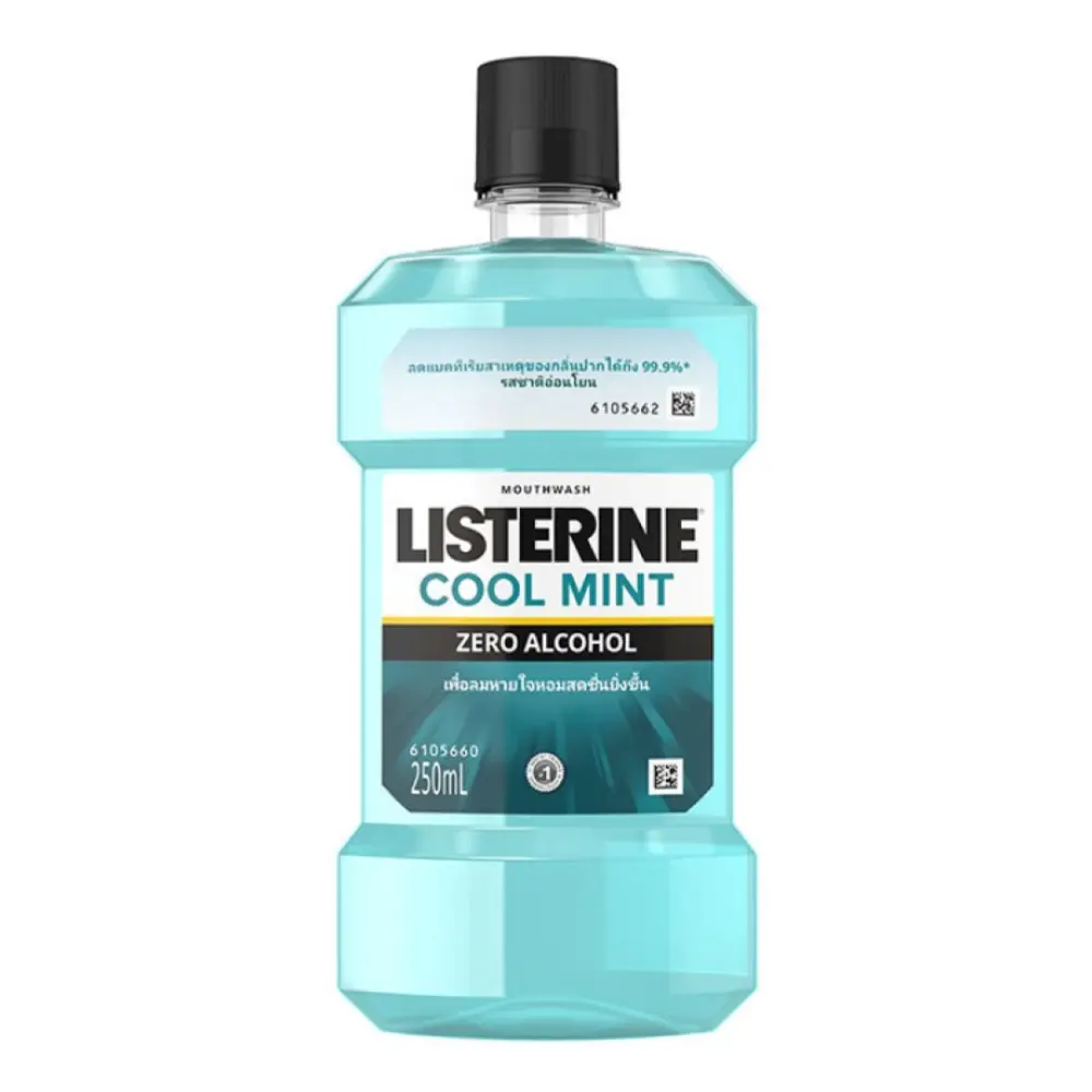 Nước Súc Miệng Không Cay, Mouthwash, Cool Mint, Zero Alcohol (250ml) - LISTERINE