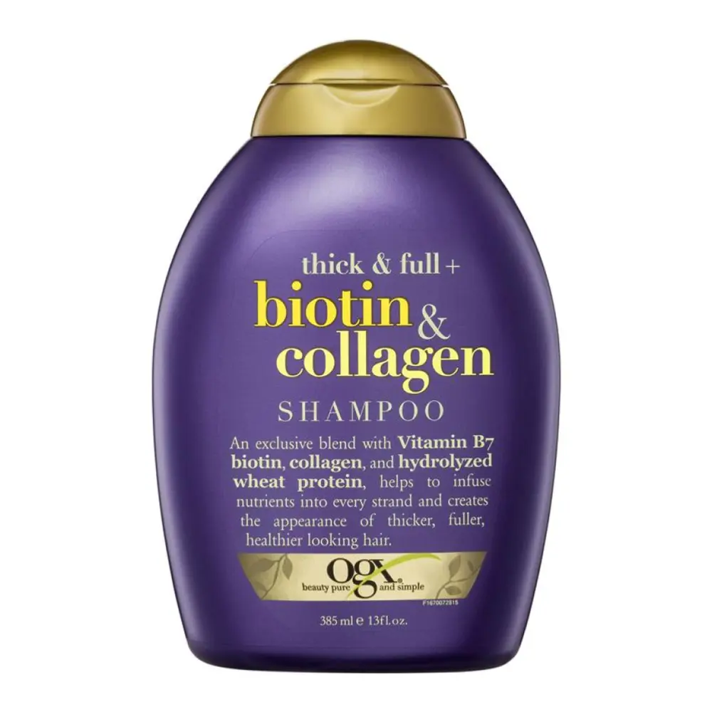 Dầu Gội Kích Thích Mọc Tóc, Shampoo, Thick & Full, Biotin & Collagen, 13 fl oz (385ml) - OGX