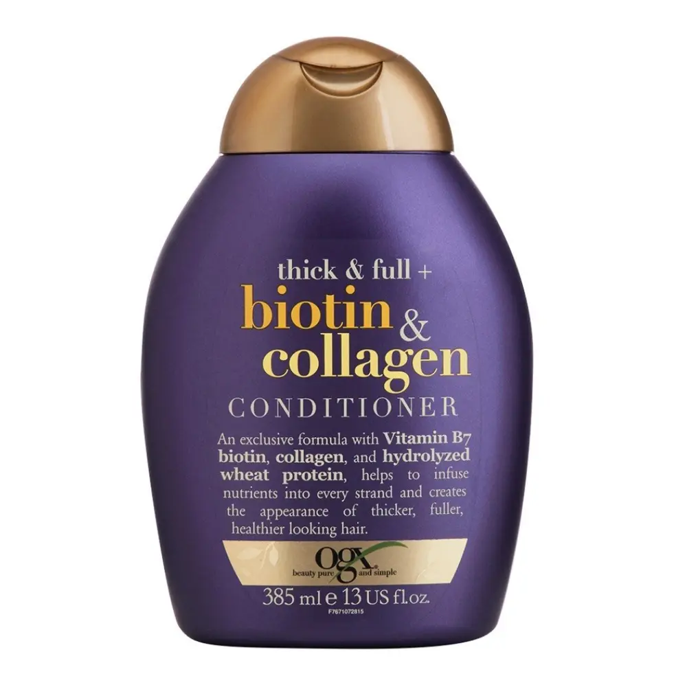 Dầu Xả Kích Thích Mọc Tóc, Conditioner, Thick & Full, Biotin & Collagen, 13 fl oz (385ml) - OGX